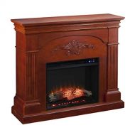 SEI Furniture Sicilian Fireplace, New Mahogany