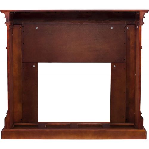  SEI Furniture Sicilian Fireplace, New Mahogany