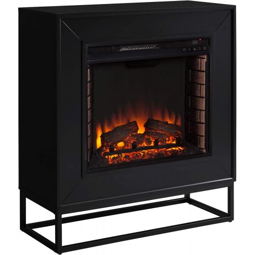  SEI Furniture Frescan Electric Fireplace, Black