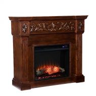 SEI Furniture Calvert Fireplace, New Espresso