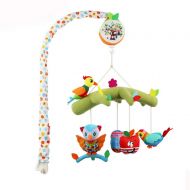 SELLBINDING Baby Musical Cot Mobile, Infant Newborn Crib Cot Travel Mobile Playset with Rotating Toys Bells...