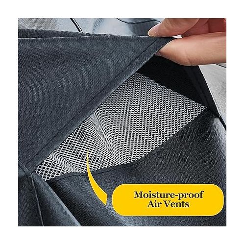  Pool Cleaner Caddy Cover, Robotic Pool Cleaner Cover, Waterproof and Dustproof, with Windproof Elastic Hem, Fits Most Brands Robotic Pool Cleaner (Grey)