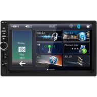 SEMAITU Double Din Car Stereo in Dash, FM Receiver with Remote, Car MP5 Media Player with 7inch Digital Resistive Touch Screen,Bluetooth Car Audio Mirror Link Monitor for Android & iOS