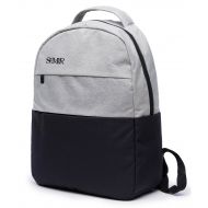 SEMIR Unisex School Student Lightweight Black Backpack Bookbag Waterproof Nylon Large College Student Bag Travel Day-pack fit Laptop Size 13.3 for Women Men