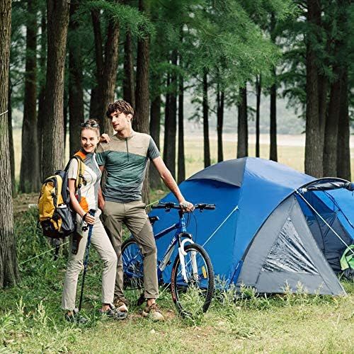  SEMOO 3 Person Camping Tents 4-Season Double Layers Lightweight Family Tent Easy Setup for Backpacking Hiking Traveling