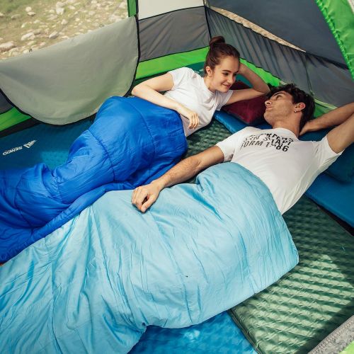  SEMOO Self-Inflating Camping Sleeping Pads Lightweight Comfort 1.2 Inch Thick Water Repellent Coating Mats Great for Indoor Outdoor Backpacking Hiking