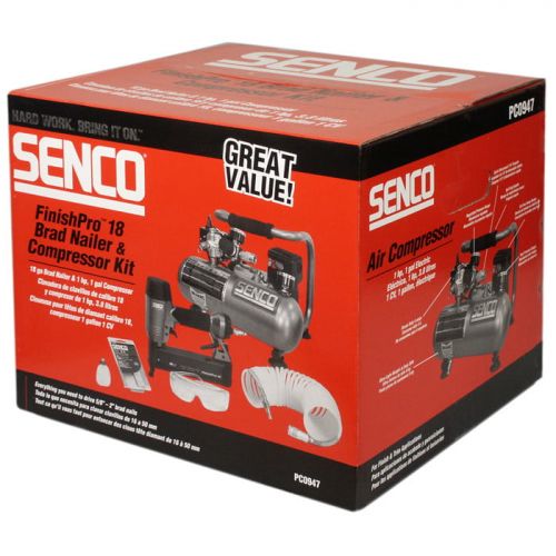  SENCO PC0947 FinishPro 18-Gauge Brad Nailer Compressor Combo Kit