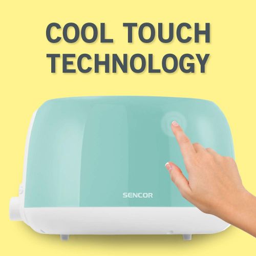  SENCOR 2 Slice Electric Toaster Color: Pastel Blue