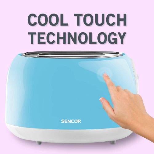  SENCOR 2 Slice Electric Toaster Color: Pastel Blue