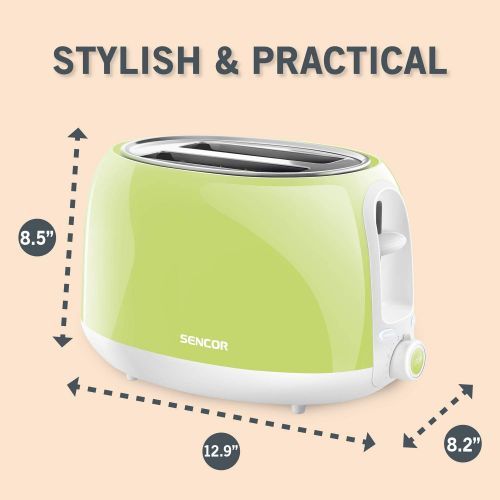  SENCOR 2 Slice Electric Toaster Color: Pastel Blue