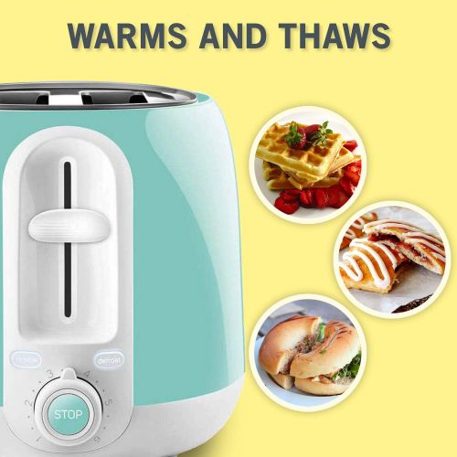  SENCOR 2 Slice Electric Toaster Color: Pastel Blue