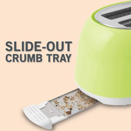  SENCOR 2 Slice Electric Toaster Color: Pastel Lime Green