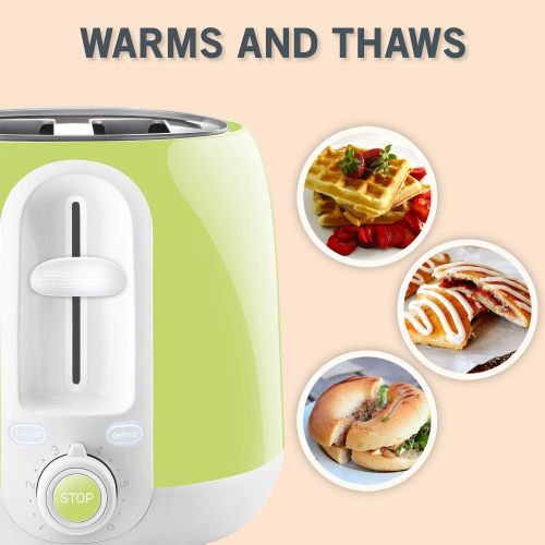  SENCOR 2 Slice Electric Toaster Color: Pastel Lime Green