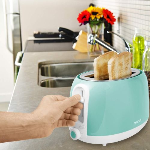  SENCOR 2 Slice Electric Toaster Color: Pastel Mint Green