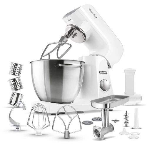  SENCOR 4.75 Qt. 8-Speed Stand Mixer Color: Pastel White