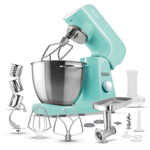  SENCOR 4.75 Qt. 8-Speed Stand Mixer Color: Pastel Mint Green