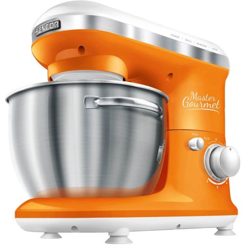  SENCOR 4.2 Qt. 6-Speed Stand Mixer Color: Solid Orange