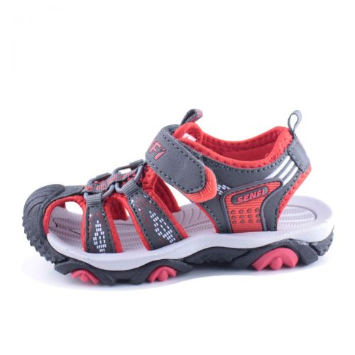  SENFI Boys Sport Sandal Summer Breathable Closed-Toe Strap Walking Shoes