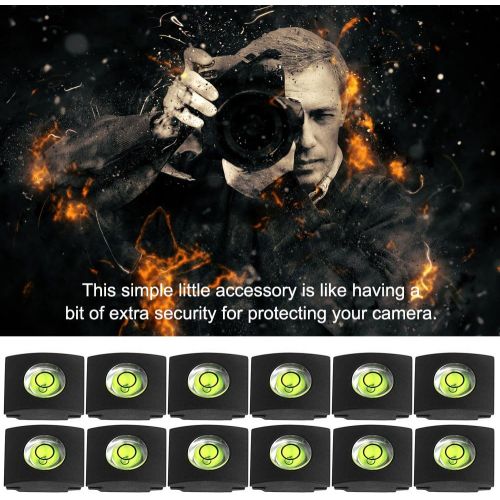  Set of 12 Hot Shoe Covers, SENHAI Camera Flashlight Hotshoe Cover of Bubble Spirit Level for Canon Nikon Panasonic Fujifilm Olympus Sigma PENTAX DSLR SLR