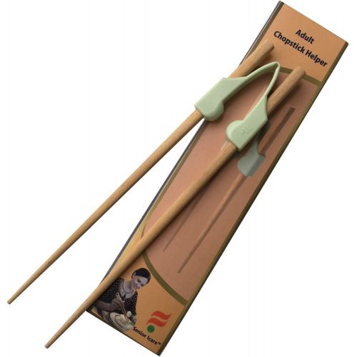  [아마존베스트]Senior ICare Chopstick Helper, Training Chopsticks for Adults, Beginner, Trainers or Learner - Right or Left Handed - Non-Slippery Reusable and Replaceable