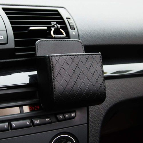  SENLIXIN Car Air Vent Organizer Box Storage Bag with Hook | Universal Auto Mount Outlet Storage Box...
