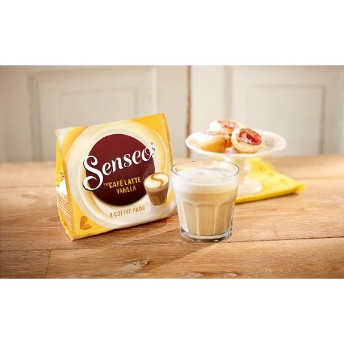  [아마존 핫딜]  [아마존핫딜]Senseo Pads Cafe Latte Vanilla, 80 Kaffeepads, 10er Pack, 10 x 8 Getranke