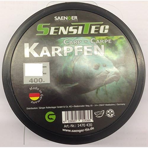  [아마존베스트]SENSITEC Carp Olive Green Diameter 0.36 mm / 11.50 kg / 400 m New 2018 Monofilament Fishing Line