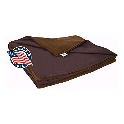  SENSORY GOODS Adult Extra Large Weighted Blanket MADE IN AMERICA- 23lb Heavy Pressure - Burgundy - FleeceFlannel (58 x 80) Provides Comfort and Relaxation.