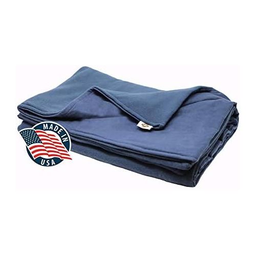  SENSORY GOODS Adult Extra Large Weighted Blanket MADE IN AMERICA- 21lb Medium Pressure - Denim (58 x 80) Provides Comfort and Relaxation.