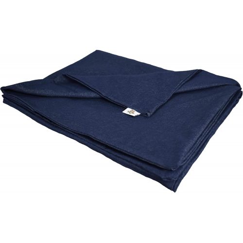  SENSORY GOODS Adult Extra Large Weighted Blanket MADE IN AMERICA- 21lb Medium Pressure - Denim (58 x 80) Provides Comfort and Relaxation.