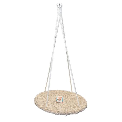  SENSORY GOODS Platform Swing (Round)- Special Need Therapy Use - Hand-Crafted from 100% Baltic Birch - Carpeted - 29 in Diameter by Sensory Goods