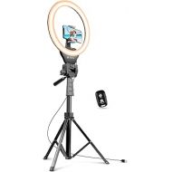 Sensyne 12-inch Ring Light with 67-inch Selfie Stick, Tripod and Phone Holder, Selfie Remote Control Circle Light for Live Stream/Video Recording/TikTok, Compatible with All Phones and Cameras