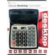 Sentry Deluxe Desktop Calculator, Black (CA277)