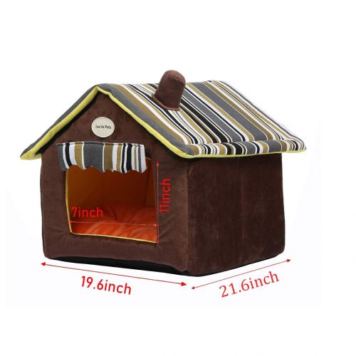  SENYEPETS Soft Indoor Dog Houses Pets Sponge Material Portable and Great for Transportation and Short outings