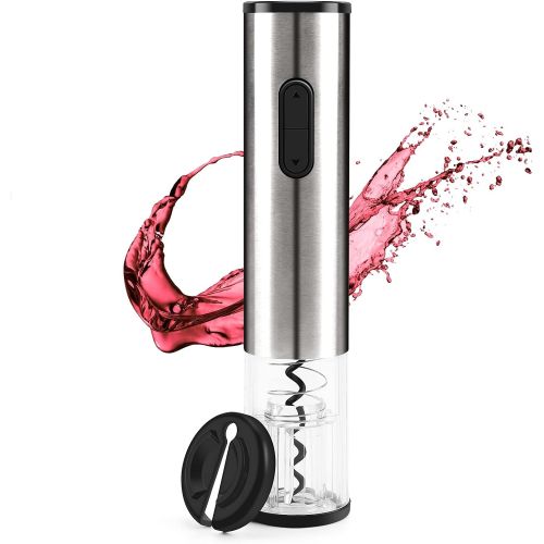  SENZER Electric Wine Opener Automatic Wine Bottle Opener Corkscrew Wine Opener with Foil Cutter Stainless Steel Resuable Wine Opener