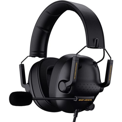  [아마존베스트]SENZER SG500 Surround Sound Pro Gaming Headset with Noise Cancelling Microphone - Detachable Memory Foam Ear Pads - Portable Foldable Headphones for PC, PS4, Xbox One, Switch