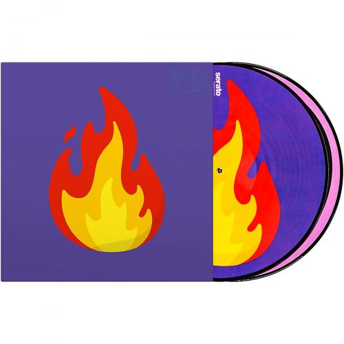  SERATO Emoji #2 Flame/Record 12 Control Vinyl Pair