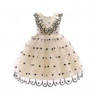 SERYU Polka Dot Print Dress Children Girls Princess Costumes Party Tutu Dresses
