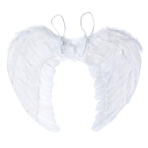  SEVADA Angel Wings and Halo for Kids Halloween Costume Feather Angel Wing for Girls Women Adult