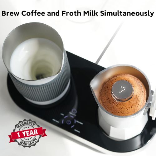  SEVEN & ME Espresso Coffee Machines with Milk Frother, Cappuccino Machine and Latte Machine, 60ml Single-Serve Coffee Maker of Barista-Quality Espresso Coffee with One-Click Operat