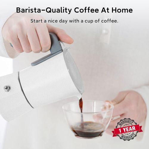  SEVEN&ME Espresso Coffee Machines with Milk Frother Coffee Maker with One-Click Operation, Cappuccino Machine and Latte Machine 60ml Single Serve Barista-Quality Expresso Coffee Ma