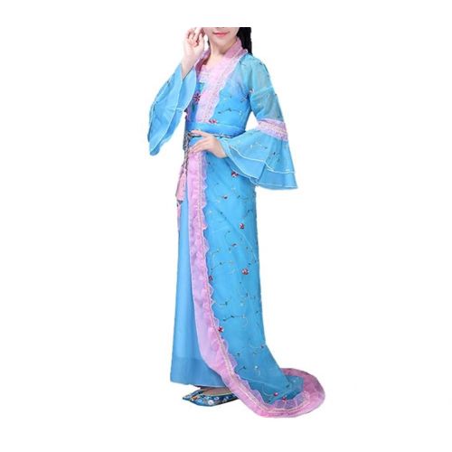  SEVEN O Girls Child Ancient Chinese Traditional Cosplay Costumes Hanfu Princess Fancy Dress