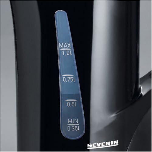  SEVERIN Wasserkocher, 1 L, ca. 1.000 W, WK 3363, Schwarz