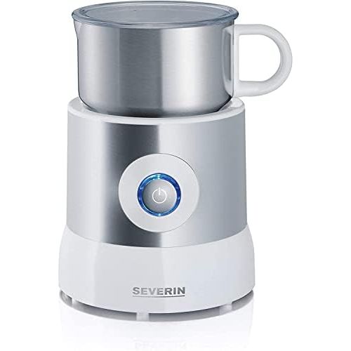  SEVERIN SM 9684 Milchaufschaumer (Erwarmen (Bis zu 500 ml) Aufschaumen (Bis zu 260 ml) Induktion) silber /weiss