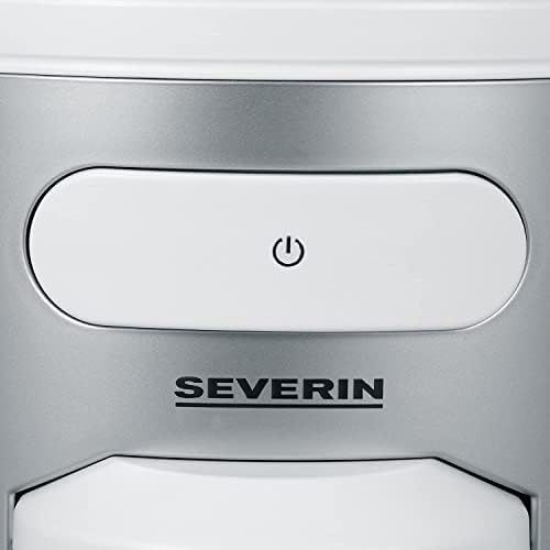  SEVERIN KM 3873 Elektrische Mahlwerk-Kaffeemuehle (150 W, Edelstahl-Kegelmahlwerk, Max. Fuellmenge 150 g) weiss/Silber