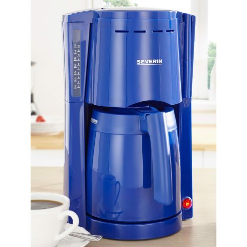  SEVERIN Kaffeemaschine, Fuer gemahlenen Filterkaffee, 8 Tassen, Inkl. 2 Thermokannen, KA 9233, Weiss