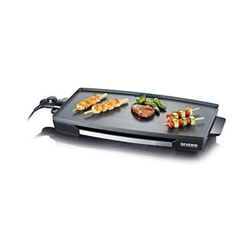  SEVERIN KG 2397 Tischgrill (2.200 W, Antihaftbeschichtete XXL-Grillflache) edelstahl/schwarz