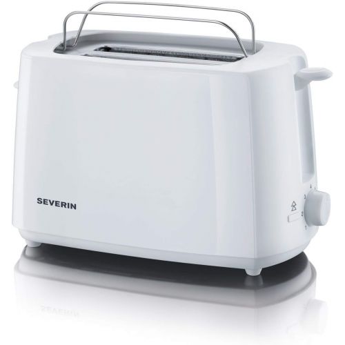  SEVERIN Automatik-Toaster, Inkl. Broetchen-Roestaufsatz, 2 Roestkammern, 700 W, AT 2288, Weiss