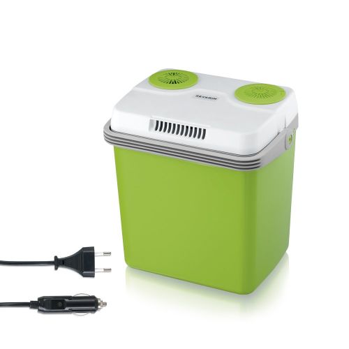  [아마존 핫딜]  [아마존핫딜]SEVERIN Elektrische Kuehlbox mit Kuehl- und Warmhaltefunktion, 20 L, Inkl. 2 Anschluesse: 220-240V/12V DC, KB 2922, Gruen-Grau