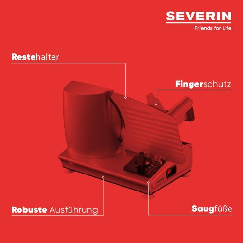  Severin SEVERIN AS 3915 Allesschneider (180 W, Inkl. Schinkenmesser, Edelstahlmesser) silber